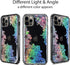 Coolwee Clear Glitter Compatible with iPhone 12 Pro Max Case, Thin Flower Cute Crystal Lace Bling Protective Cover