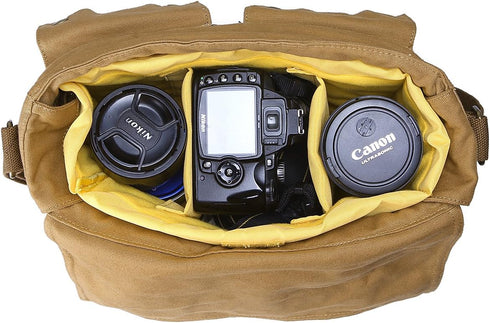 Peacechaos Portable Waterproof Camera Case, Shockproof Insert Bag for DSLR SLR Mirrorless Cameras & Lenses