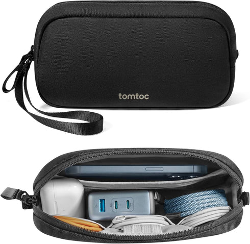 tomtoc Electronics Organizer Travel Case, Water Resistant Travel Bag Cable Organizer for