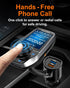 Upgraded Bluetooth FM Transmitter for Car, Wireless Radio Adapter Kit with 1.8" Color Display, Fast Charging