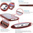 Dockem Wallet Case for iPhone 12 & 12 Pro, Built-in Metal Plate for Magnetic Mounting, 2 Credit Card Holders (Brown)