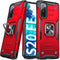 Anqrp Galaxy S20 FE 5G Case, Military Grade Protective Cover with Enhanced Metal Ring Kickstand, Red