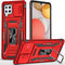 Samsung Galaxy A42 5G Case with Slide Camera Cover, Military Grade Shockproof Armor Heavy Duty Case - Red
