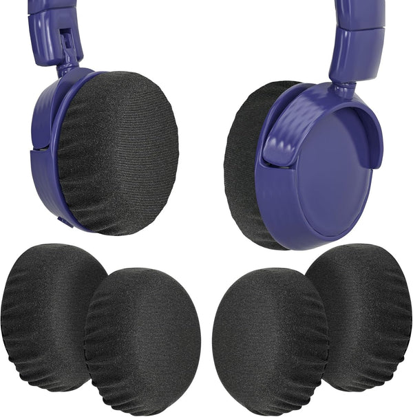 PChero 2 Pairs Washable Headphone Ear Pads Covers for Gym Training, Aviation, Gaming On-Ear Headphones, Fit 1.57" -