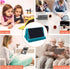 Tablet Stand Multi-Angle Lazy Holder with Soft Pad, Net Pocket & Phone Stands for Lap, Knee, Sofa, and Bed (Light Blue)
