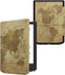 kwmobile Case Compatible with Pocketbook Verse/Verse Pro - eReader Cover - Travel Vintage