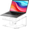 FUCDTEFC Acrylic Laptop Stand for Desk, Laptop Riser for 10-15.6 Inch Laptops, Ergonomic