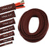 30ft PET Expandable Sleeving Wire Cable Sleeve, 1/6", Red & Black