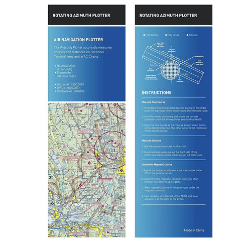 8 Aviation Plotter Aviation Slide Rule with Functions for Pilot Student Accessories Rotating Azimuth Plotter, WAC