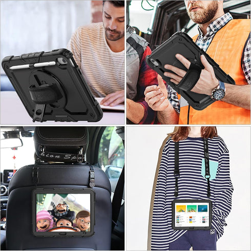 SEYMAC stock (A16) 11th/10th 11''/10.9'' 2025/2022, &360 Case for iPad Generation Full-Body Drop Protection Case