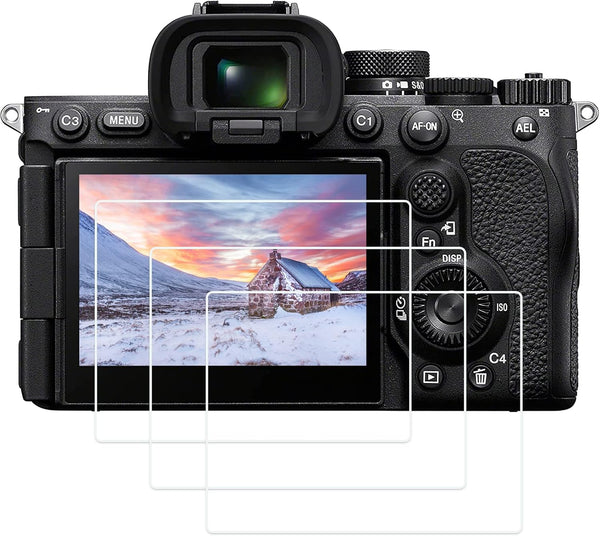 PCTC A7RV Screen Protector for Sony A7R5 A7R V A7RV, 0.3mm 9H Hardness Tempered Glass Screen Cover (3 Pack)