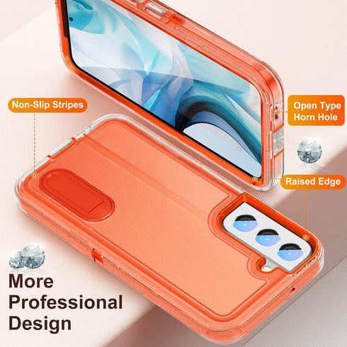 BaHaHoues Samsung Galaxy S22 Case with Built-in Kickstand, Shockproof/Dustproof/Drop Proof Military Grade Protective
