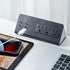 Desk Edge Mount Power Strips with USB Ports, UL Plug Outlets, 1250 Joules Surge Protector for Home Office