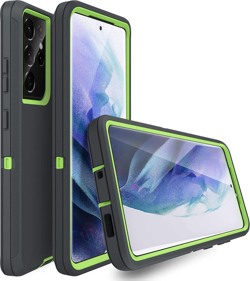 MXX Case Compatible with Galaxy S21 Ultra, 3-Layer Heavy Duty Body Bumper Cover, Shock Protection, Dust Proof