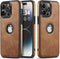 Luxury Leather Phone Case for iPhone 15 Pro Max (2023, 6.7”) - Classy Design, Ultra Slim, Non-Slip Grip, Full Body