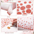 Breling 2 Pcs Pink Happy Birthday Backdrop Banner and Tablecloth for Women, Rose Gold Birthday Party Decorations