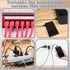 60 mm x 25 mm Cable Holder Clips, Stainless Steel Cord Organizer, Weighted Cable Management Fixture for Desk