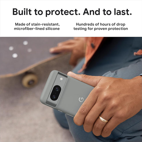 Google Pixel 8 Case - Durable Stain-Resistant Silicone Protection for Android Phone, Rose