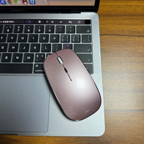 Bluetooth Mouse for iPad Pro, iPad Air, MacBook, Chromebook, Windows PC (Pink)