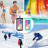 Waterproof Cell Phone Case, IPX8 Phone Pouch for iPhone 15 14 13 Pro Max Plus Galaxy S22 S23, 2 Pack (Black+Light Green)