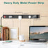 QBA 8 Outlet Heavy Duty Power Strip with USB C, 6ft Cord, Wall Mount for Home Office