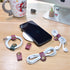 Cord Organizer,Cord Keeper,Cable Organizer USB Holder,Cable Management,Cable Straps,Earbud case,wrap Headset Winder,Phone Earphone Clips Ties (Rose red Cord Organizer) by CAILLU