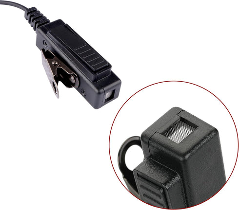 Motorola CP200 CP200D Earpiece for BPR40, CP100D, CP185, RDM2070D Two Way Radio Headset, Police Surveillance Kit.