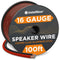 InstallGear 16 Gauge Speaker Cable - 100 ft True Spec Soft Touch