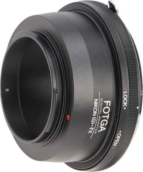 FocusFoto X-H2,X-H2S,X-T5,X-T4,X-E4,X-T200,X-A20,X-T30 II,X-Pro3,X-S10,X-S20,X-E2S FOTGA AI(G)-FX Adapter for Nikon