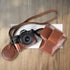 MUZIRI KINOKOO EOS R50 R100 Case, Retro PU Leather Protective Case for Canon EOS R50 R100 DSLR Camera