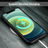 TENOC Anti-Fingerprint Protective Bumper Case for iPhone 12 Mini, Black Matte Cover for 5.4 Inch