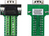 SinLoon VGA DB15 Solderless Connector 3+9 D-SUB 15 Pin VGA Breakout Board Adaptor with Case + Screwdriver (2-Pack Male)