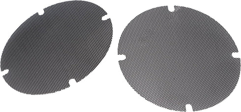 Black Motorcycle Mesh Rear Passenger Speaker Grille Covers for Harley Road Glide, Street Glide, Electra Glide Ultra,