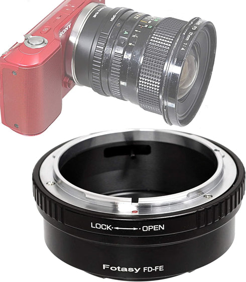 Fotasy FD Lens to E Mount Adapter, Cannon FD E Mount, FD Lens