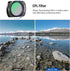 NEEWER Magnetic CPL Filter for DJI Osmo Pocket 3 - Multi Coated Circular Polarizer Kit with 2 Screen Protectors