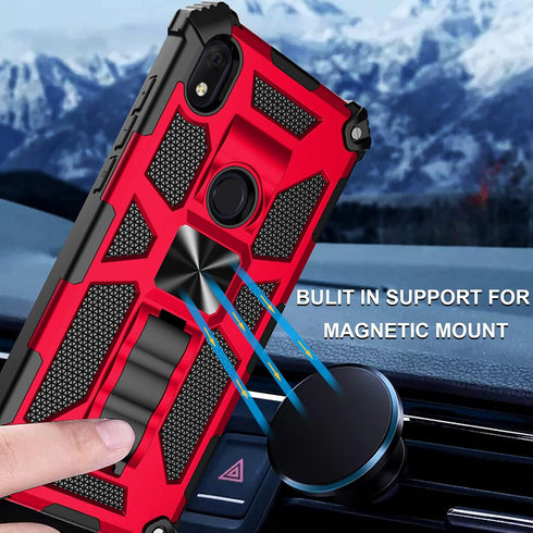 Ailiber Alcatel Axel(5004R) Phone Case - Rugged Case with Kickstand, Magnetic Mount, Compatible with Cricket Alcatel