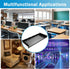 Fengone 1U 8" (203mm) 19" Server Rack Mount Shelf Network Rack Shelf Suitable for Network Equipment Racks and Cabinets