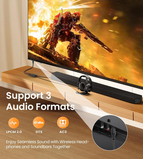 1 2 1 2 LPCM2.0 5.1CH Xbox,PS4,TV avedio links Optical Audio Cable Splitter in Out, Toslink Digital Fiber Audio
