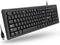 X9 Performance Wired Keyboard - USB Computer Keyboard Coated with Silver Zinc Zeolite, 5FT Cable for Laptop, PC,