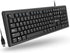 X9 Performance Wired Keyboard - USB Computer Keyboard Coated with Silver Zinc Zeolite, 5FT Cable for Laptop, PC,