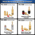 WGGE WG-009 Banana Plugs Audio Jack Connector, 6 Pairs / 12 pcs, 24k Gold Dual Screw Lock Speaker Connector for Speaker