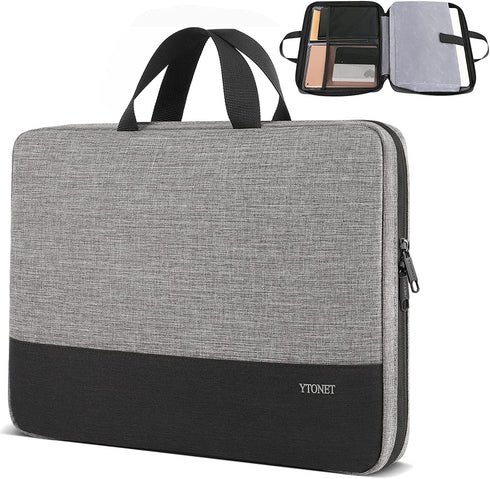 Ytonet Laptop Sleeve Case 17 17.3 Inch, Slim Water Resistant TSA Laptop Bag