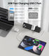 Jgstkcity Strip,20W Mount,1875W Outlets,2 USB-C,2 6 Desk Clamp Power Fast Charging Station,Surge Protector Nightstand