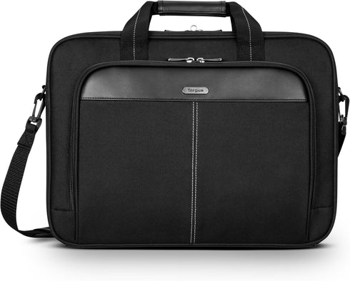 Targus Classic Slim Laptop Bag - Ergonomic Briefcase and Messenger Bag -