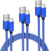 Elebase Car Charger Cable for Samsung Galaxy S25, 1.5/3.3/6.6FT 3-Pack, USB A to Type C for Galaxy S24 S23 S22