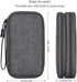 Electronic Organizer Travel Cable Accessories Bag, Electronic Organizer Case, Waterproof Electronic Accessories Organizer Bag for Power Bank, Charging Cords, USB Cable (Dark Gray) by CAOODKDK