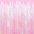 Dazzle Bright 2 Pack Backdrop Curtain, 3FT x 8FT Metallic Tinsel Foil Fringe Curtains for Baby Shower Party Background