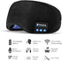 Voerou Sleep Headphones 5.2 Bluetooth Sleep Mask with Music and Ultra Thin Speakers Perfect for Sleeping, Air Travel,Meditation and Relaxation,Unique Gifts for Men Women - Black