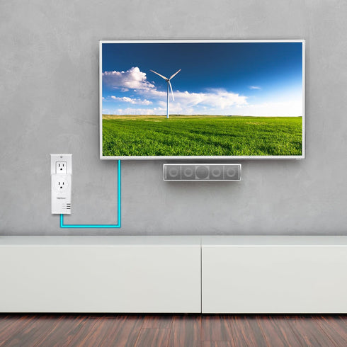 TRENDnet Powerline 1300 AV2 Adapter with Built-in Outlet, Gigabit Port, IEEE 1905.1 & IEEE 1901, Range Up to 300m (984