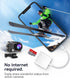 SD Card Reader for iPhone iPad, Oyuiasle Trail Game Camera SD Card Viewer with Dual Slot for MicroSD/SD